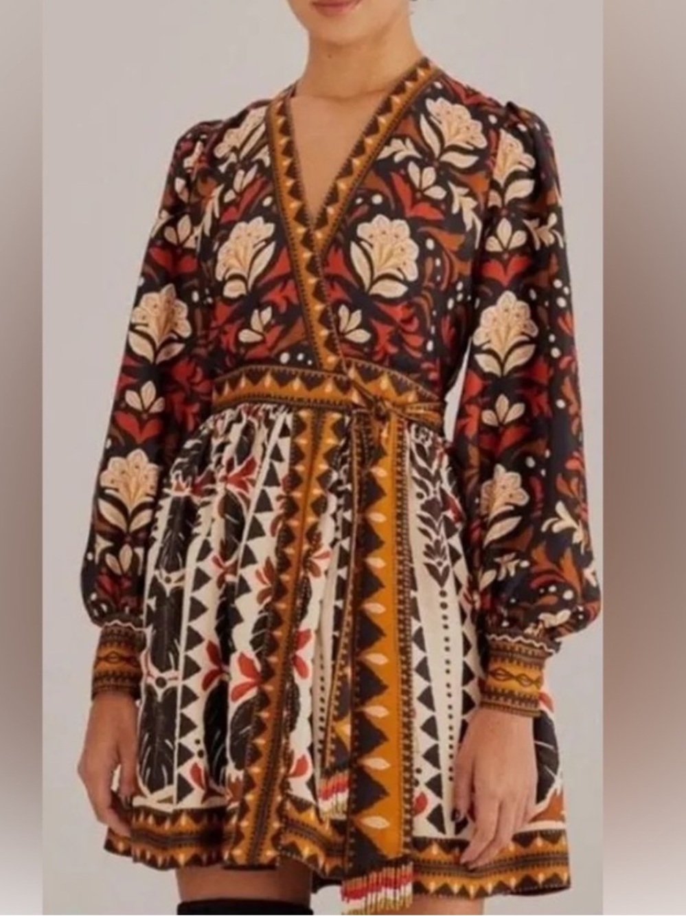 Farm Rio Tapestry Garden Mini Dress - Picture 4 of 15
